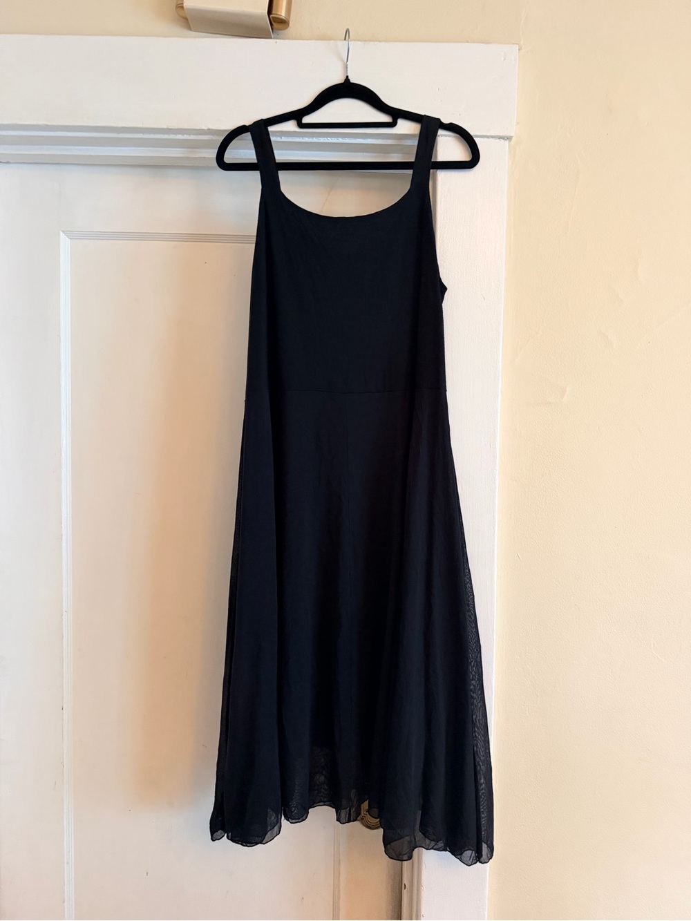 Comfy USA Black Sleeveless Flared Dress